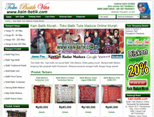 Tablet Screenshot of kain-batik.com